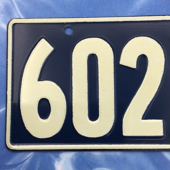 Vintage Dominican Republic License Plate Bicycle Metal Mini - Picture 2 of 8